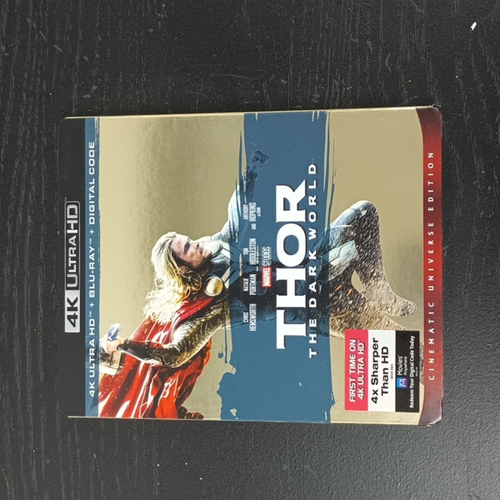 NWT THOR THE DARK WORLD 4K ULTRA HD BLU-RAY AND DIGITAL CODE